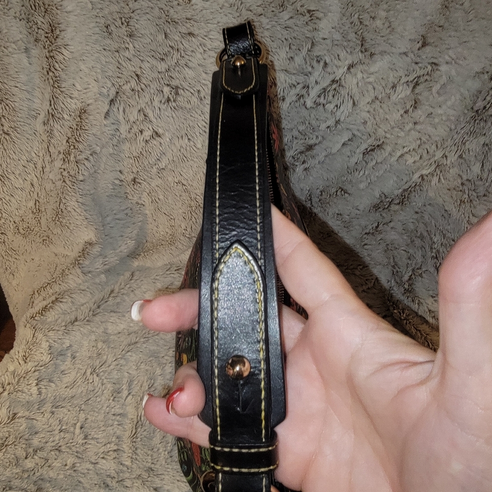 Dooney And Bourke Black And Multicolored Bag With… - image 6